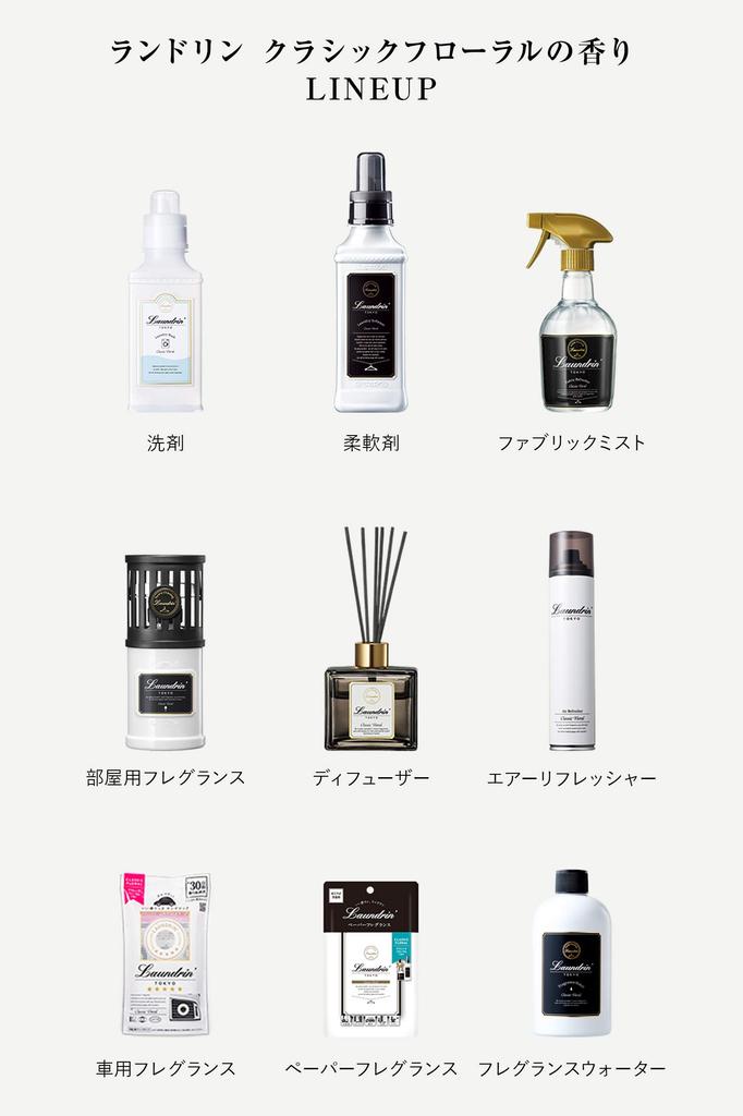 Laundrin' (Landrin) Fabric Softener, Extra Large, Classic Floral, Refill, Triple Size, 1440ml, Set of 3