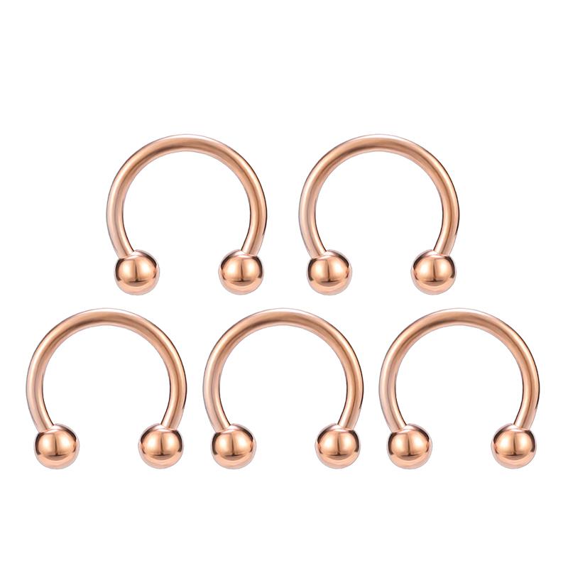 1pc 316L Stainless Steel Lip Rings Studs Labret Piercing Master Earrings Septum Nose Hoops Unisex Women Punk Cool Body Jewelry