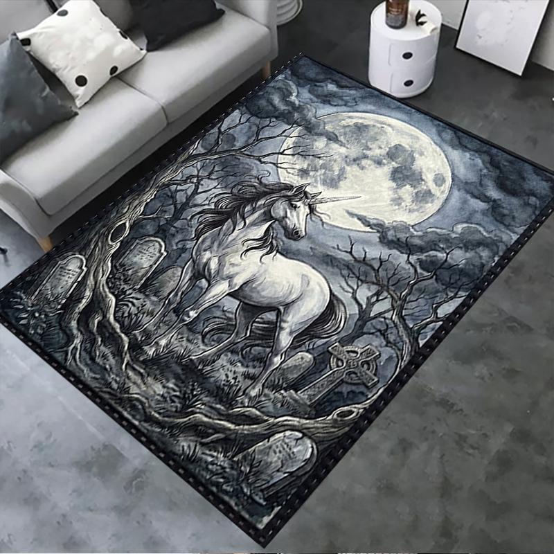 2025 New Unicorn Animal Carpet Rug for Living Room Bedroom Home Sofa Decoration,Kids play Non-slip Floor Mat140