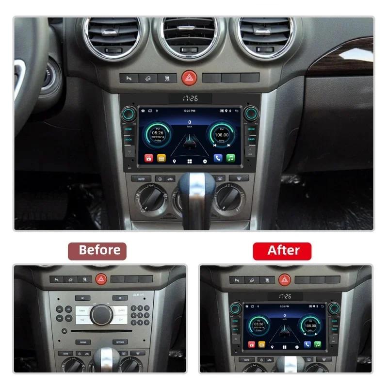 Android Radio for Opel Antara Astra H Corsa C D Meriva Signum Combo Zafira Vivaro Multimedia Carplay GPS Navigation LED Clock HU