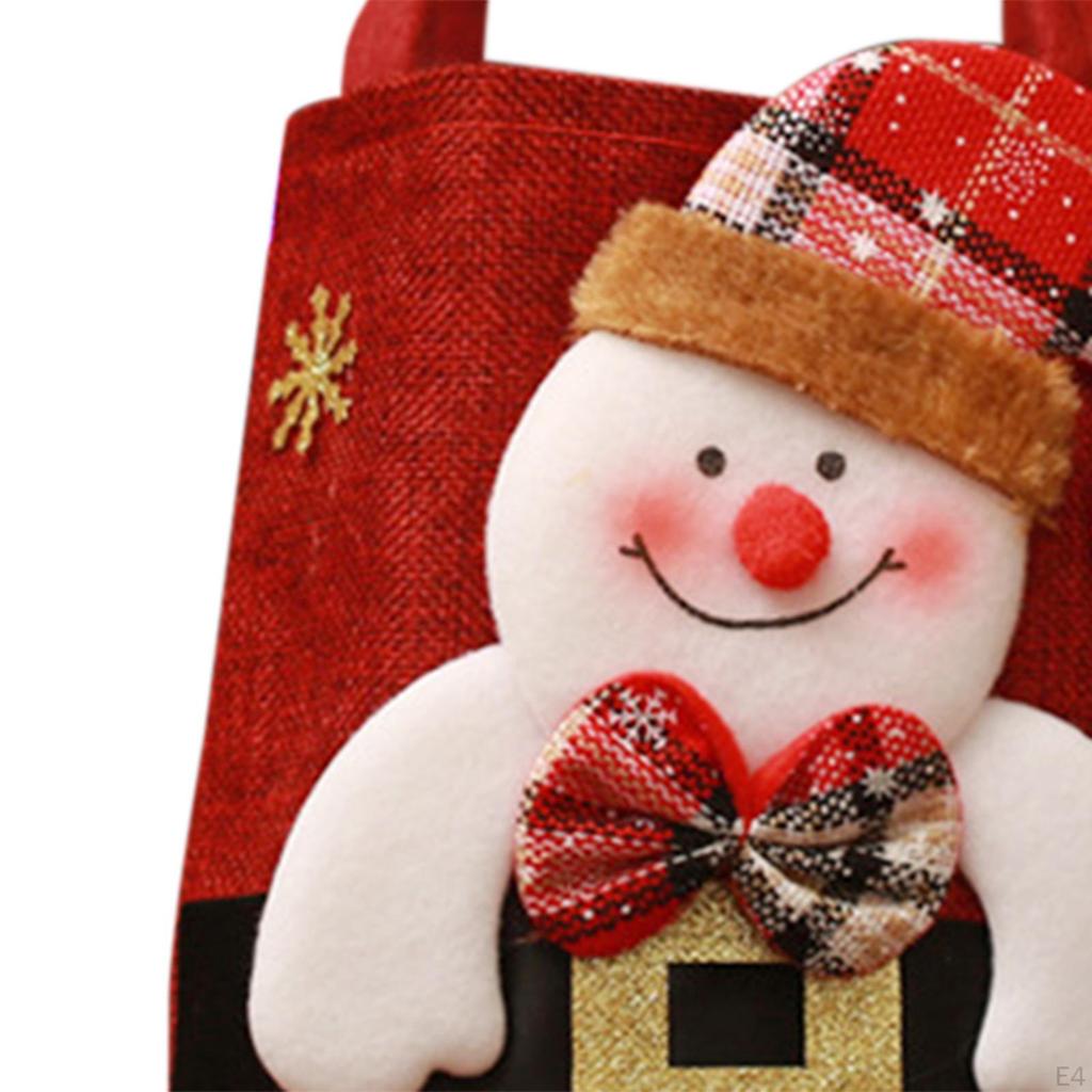 Christmas Doll Gift Bag, Treat Party Decoration, Tote Bag for Christmas, Birthday,