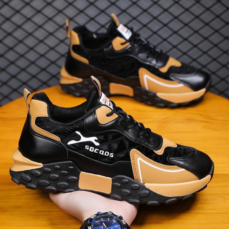 Men's sports shoes 2025 spring new outdoor versatile fashion Korean version of sports and leisure large size men's shoes