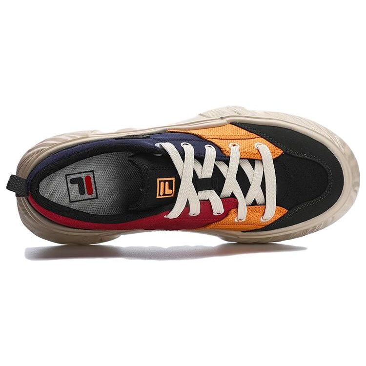 FILA Fosso Casual Shoes Fashion Versatile Retro Low-Top Canvas Shoes Men sneaker Blue Orange F12M322301FMR