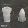 3D Weltraum-Astronaut Silikon-Kerzenformen Weich Leicht zu entformen Handgefertigt Luft- und Raumfahrt-Thema Gipsbasteln Harz Zementform