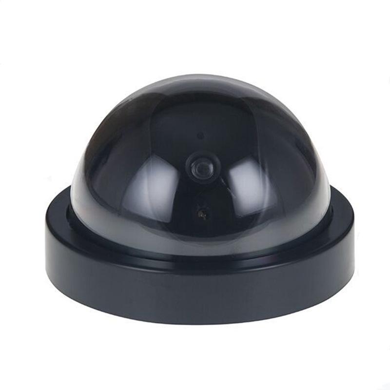 Surveillance Fake Hemisphere Camera with Light | Large Size Security Decoy