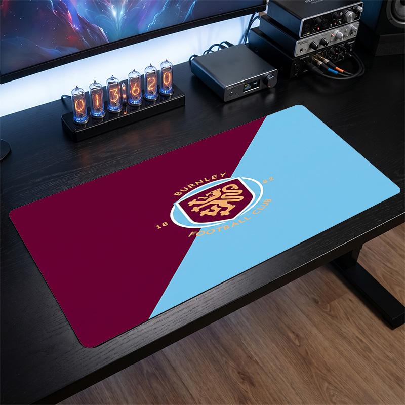 Burnley Football Print Large Mouse Pad, Anti-Slip Extended Gaming Desk Mat for Office Home