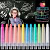 5 Stück Bunte Kreide mit Kunststoff-Staubfreiem Gehwegkreidehalter Waschbarer Tafel Zeichen Schreib Kritzel Kreidestift