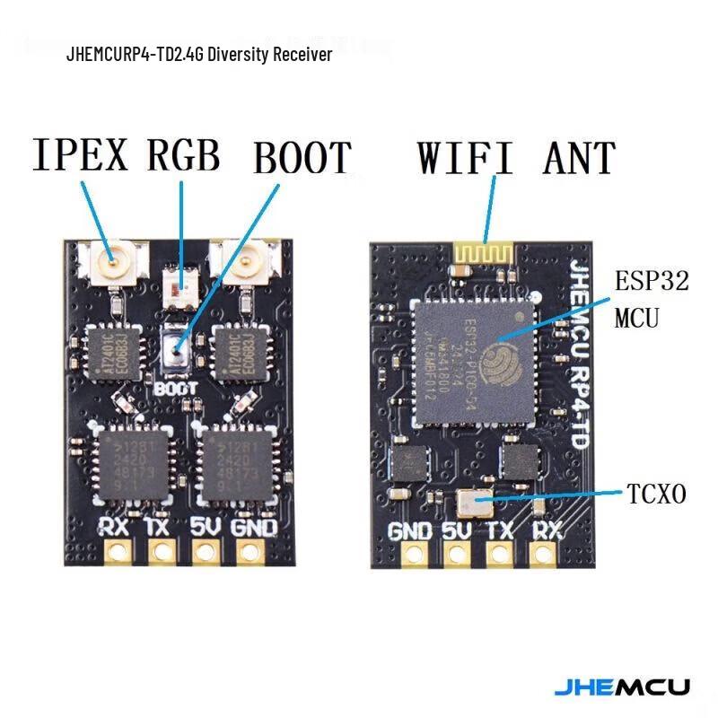 JHEMCU RP4-TD ELRS 2.4G Diversity Receiver