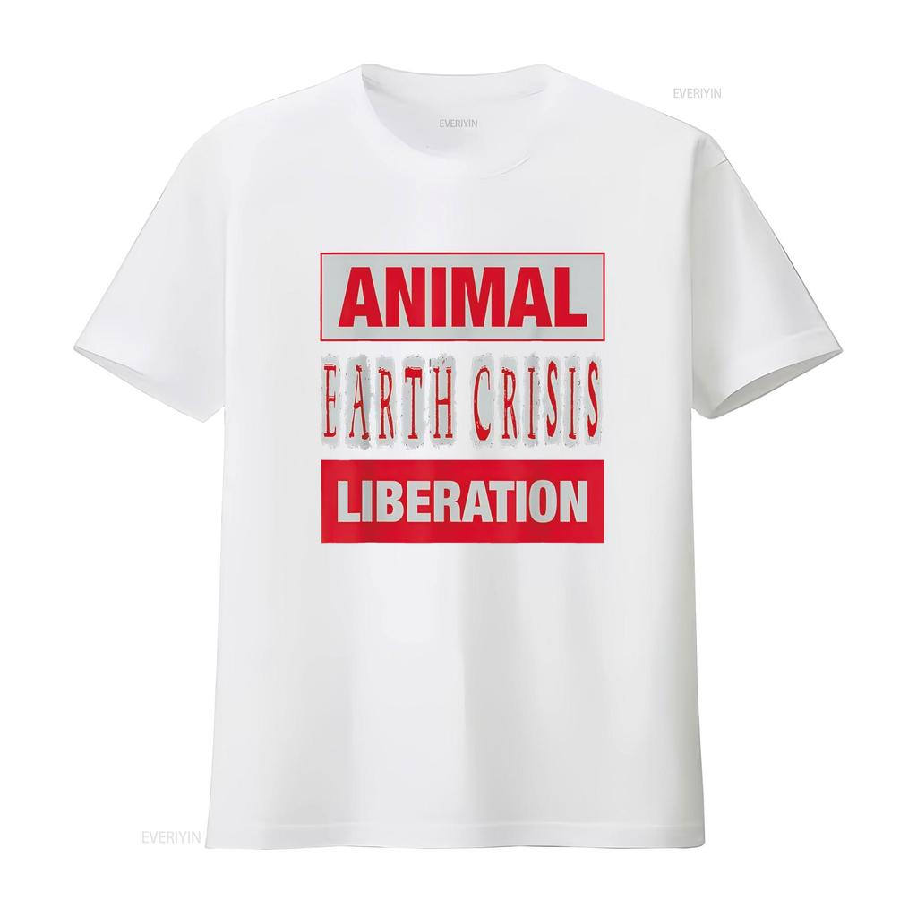 Animal Earth Crisis Liberation Rights T Shirt vintage Washed Comfortable Stylish Top For Everyday Wear Slightly fashion Casual