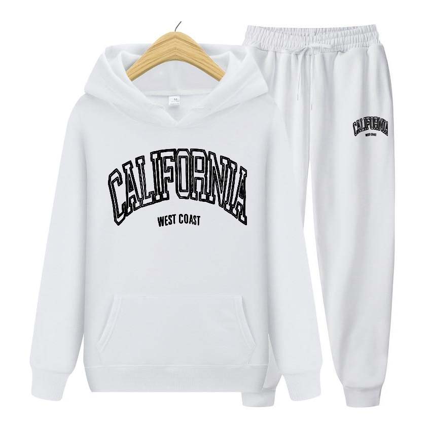 Womens Hoodies Tracksuits Jogger Clothes Women Hoodie Set Hoodies+Pants Two Piece Set  Printing