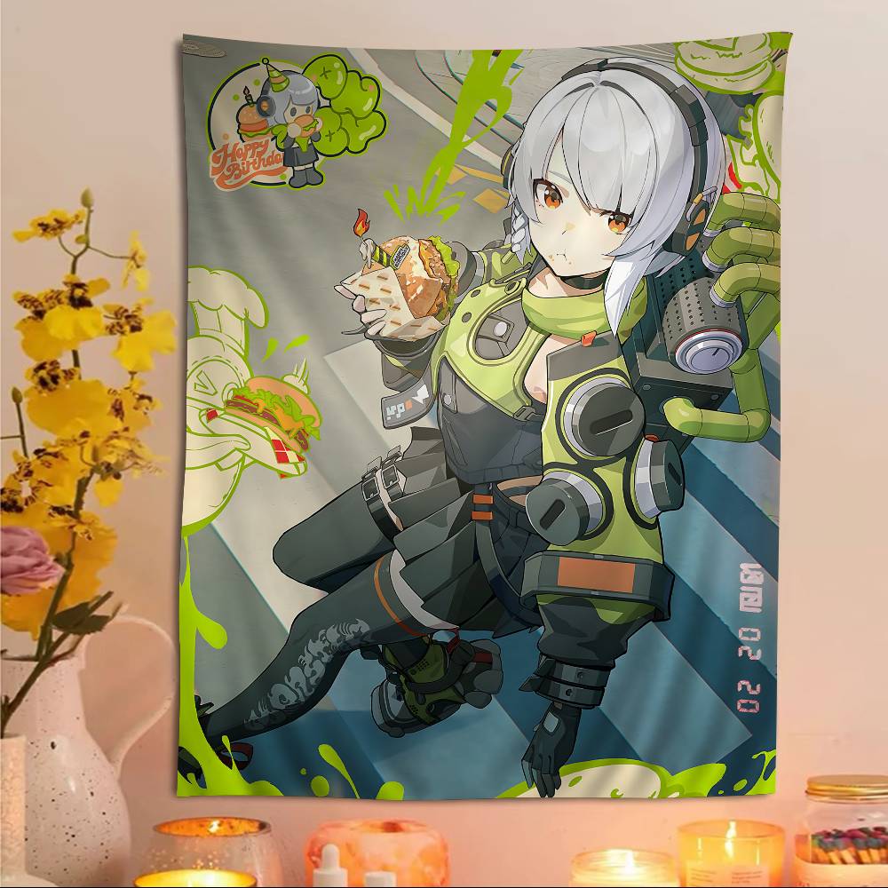 

Popular Game ZZenless ZZone ZZero Cartoon Tapestry Bohemian Wall Tapestries Mandala Home Decor 74x94cm(29x37in)