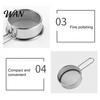Flour Sifter Small Stainless Steel Fine Mesh Sieve for Cocoa Powder Handheld Sugar Egg Liquid Filter Home Kitchen Baking