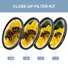 Camnoon 49mm Close-up Filter Kit 4pcs(+1,+2,+4,+10) Macro Filters Close-up Lens Filter Set with