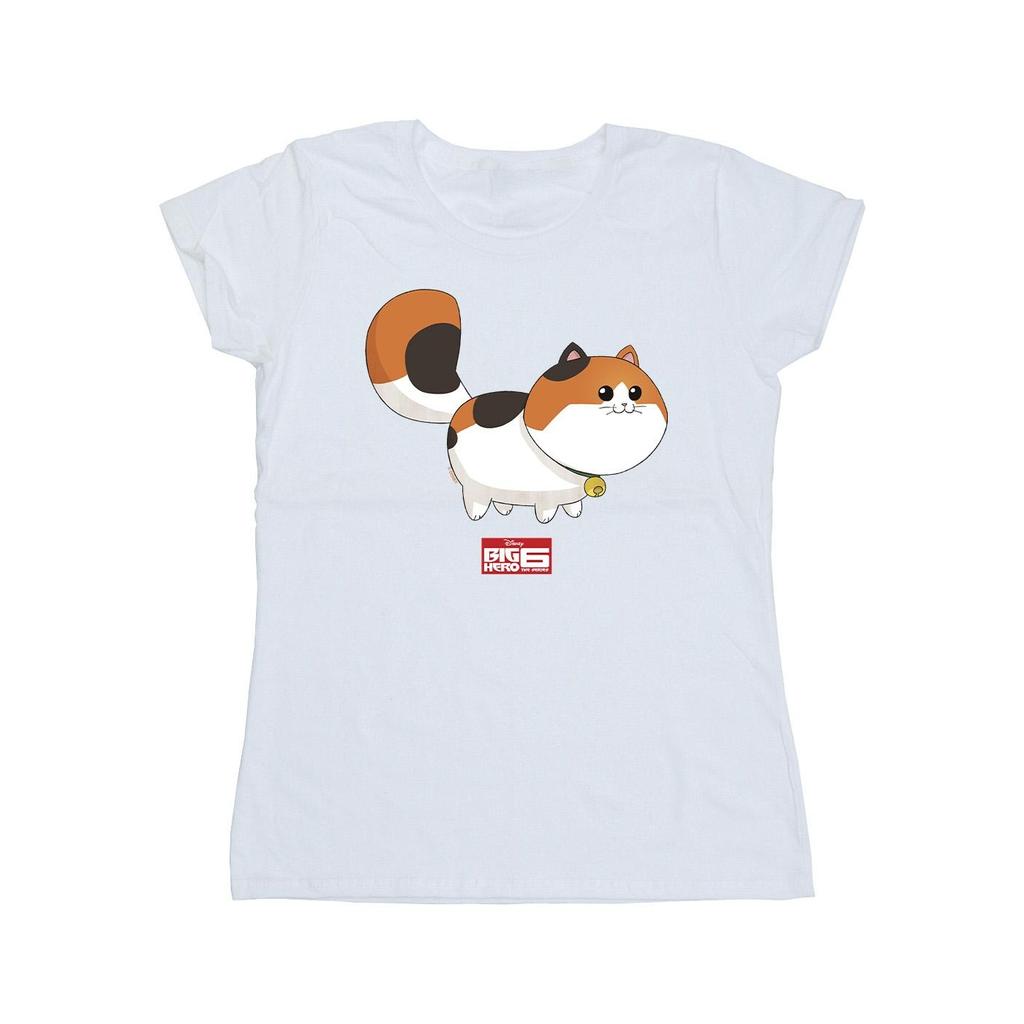Disney Womens/Ladies Big Hero 6 Baymax Kitten Pose Cotton T-Shirt