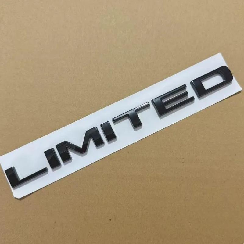 1X 3D ABS Chrome Black Car Body Emblem Rear Trunk Badge Sticker for LIMITED Wrangler Tj Jk Jl Commander Renegade Liberty