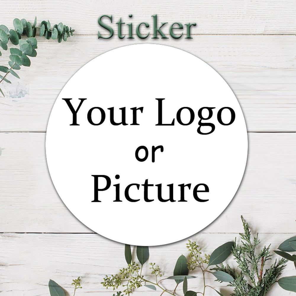 Custom Circular Stickers Personalized Logo Sticker Adhesive Labels Wedding Party Decoration Stationery Sticker Thank you Sticker