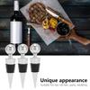 3pcs Leak Proof Vacuum Wine Stopper Silicone Stopper Wine Sealer Bottle Stopper  Hotel