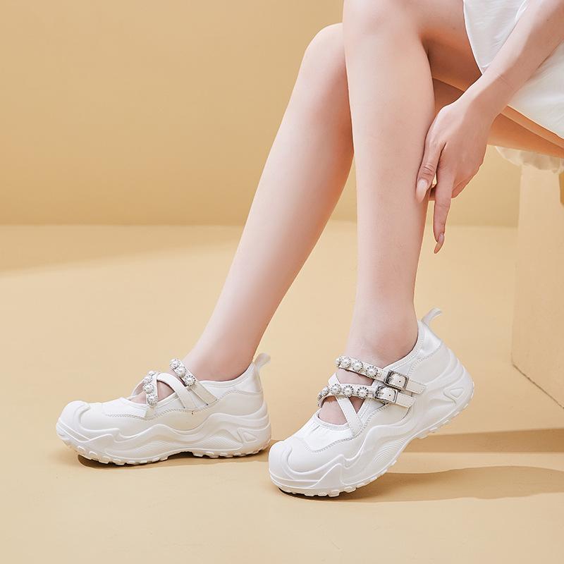 New Dad Shoes for Women Fashionable Thick-soled Sports Single Shoes