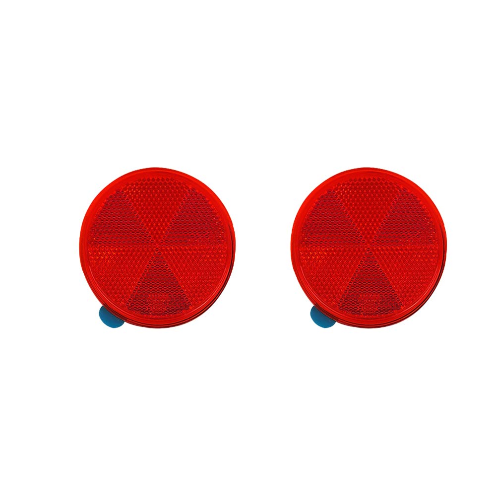 BAR Autotech Reflector, Large Size, Reflector, Round, Taped Type, Truck, Card Trailer, Car, Bicycle,