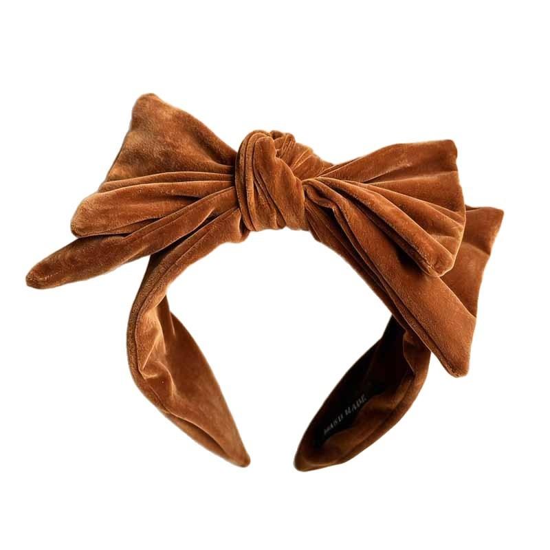 Vintage Applique Large Butterfly Knot Hairband for Women  Featuring Elegant and Luxurious Style  Wide-edge  Fashionable Headband and Hair Accessory