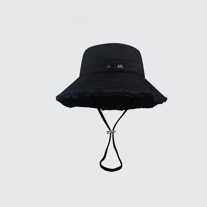 Cappelli a Secchiello Estivi Lavati con Tesa Larga per Vacanze con Bordo in Pelliccia e Cordino per Appendere Sole Logo Personalizzato Cotone Cappelli a Secchiello da Donna per Esterno