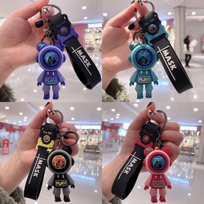 High-quality Silicon Astronaut Key Chain Ring