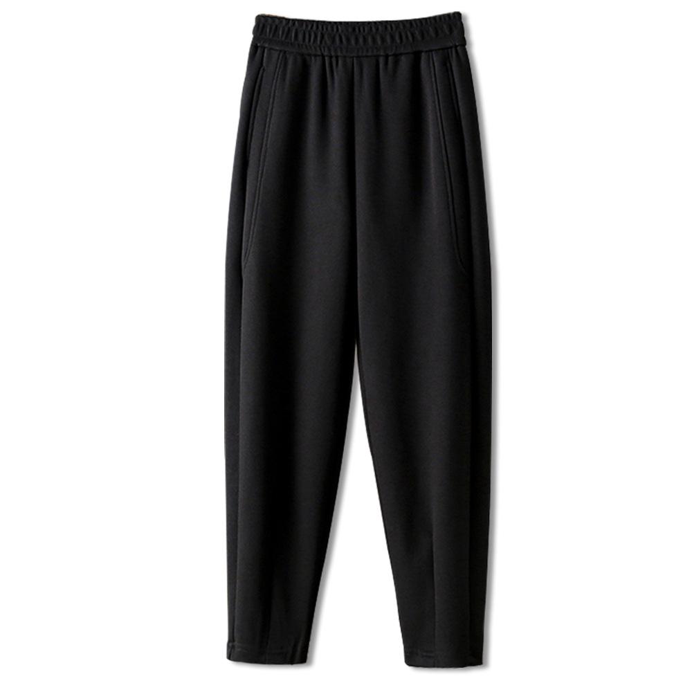 Frühlings-Jogginghose aus Sauerstoffbaumwolle mit hoher Taille für Damen – weich, warm und vielseitig