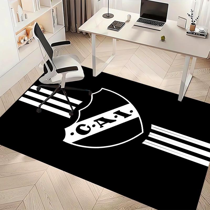 Club Atlético Independiente Print Area Rug - Soft, Washable Non-Slip Indoor Mat for Office Chairs, Living Room, Home Office Decorative Rug