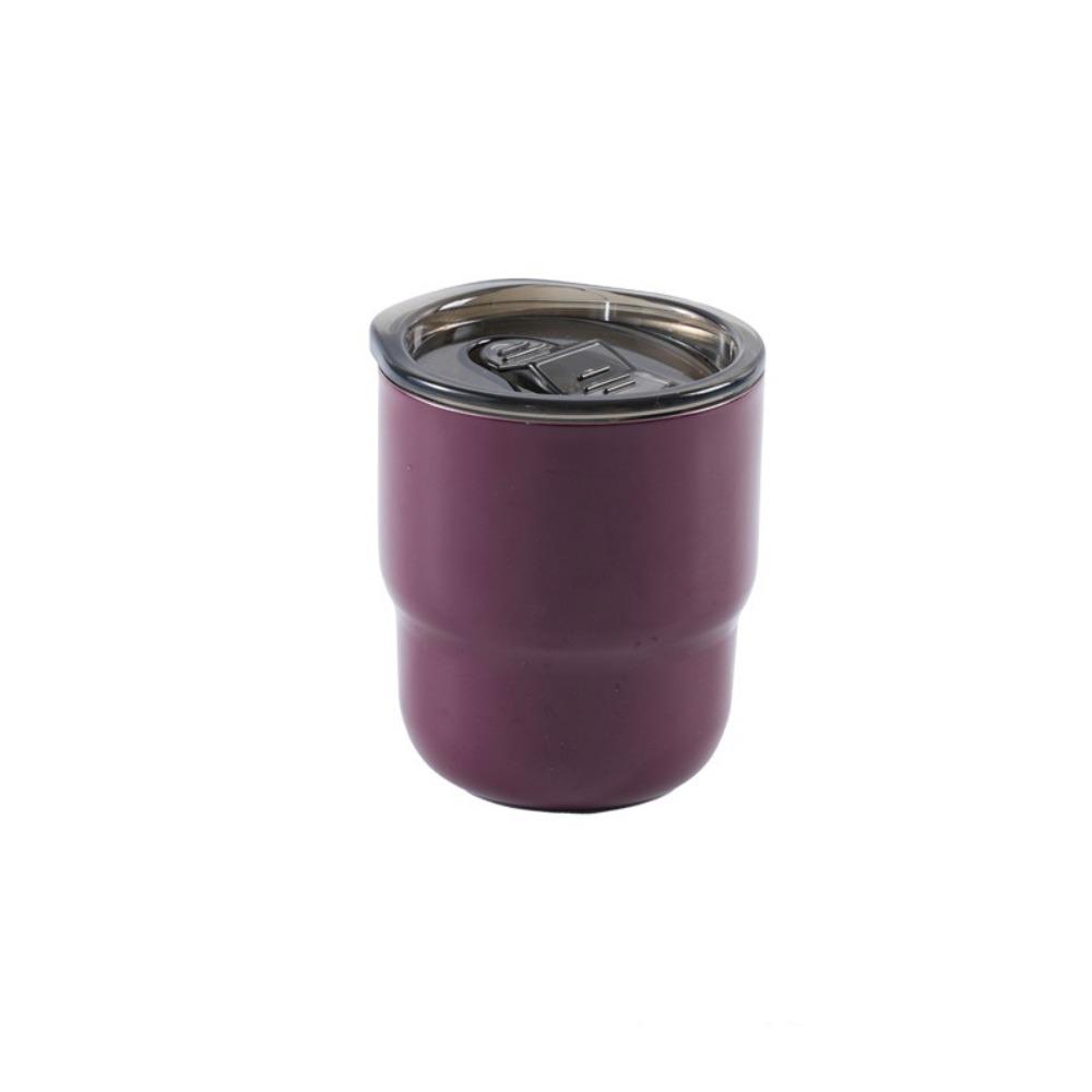 

Stainless Steel Portable Pocket Cup Leak Proof Vacuum Cup Beverages Cup Travel Mug Office темно-красного
