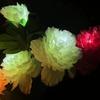 Solar Powered Solar Garden Lights LED Peony Lamp Solar Lawn Light Waterproof Auto On/Off Ground Plug Light Porch Lighting