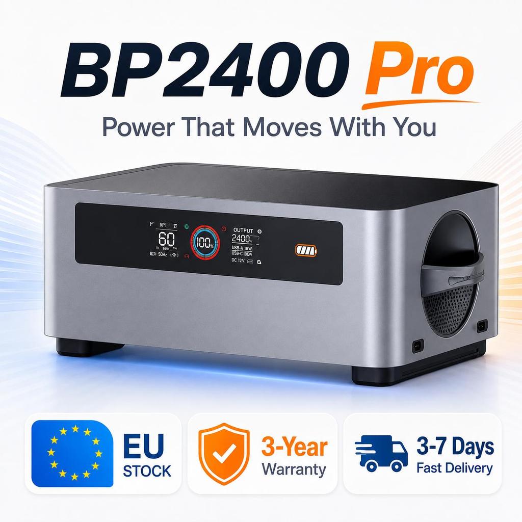 Estación de Energía Portátil Oscal PowerMax 2400pro 2400 * 2W 3892WH Celda Solar Camping al Aire Libre Emergencia en Casa Power Bank Móvil