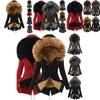 Luxuriously Warm Winter Womens Parka Outwear Military Hooded Coat With Fur Lining