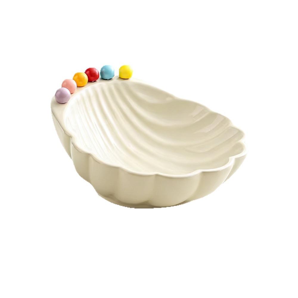 Large Capacity Ceramic  Fruit Bowl Avocado Fruit Bowl Fruit Serving Plate  Home Storage