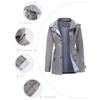Autumn and Winter Detachable Hooded Windbreaker Women's Women's Plus Size Women's Jacket Windbreaker
