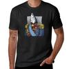 Vintage Funny Caardine Officer Printed T-shirt Black Humor Cool Creative Man Tshirt Kawaii Cartoon Woman Short-sleev Tops
