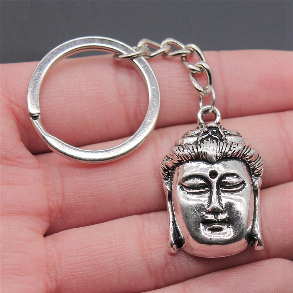 28mm Schlüsselanhänger Buddhismus Vintage Schmuckzubehör QY009