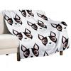 Boston Terrier Cartoon Throw Blanket Warm Comfortable Blanket Gift for Parents Friends