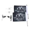 Trunk Lid Flag Pole Mount Kit with Homeland Security Flag L R Replacement for Gold Wing Tour DCT 2018‑2020