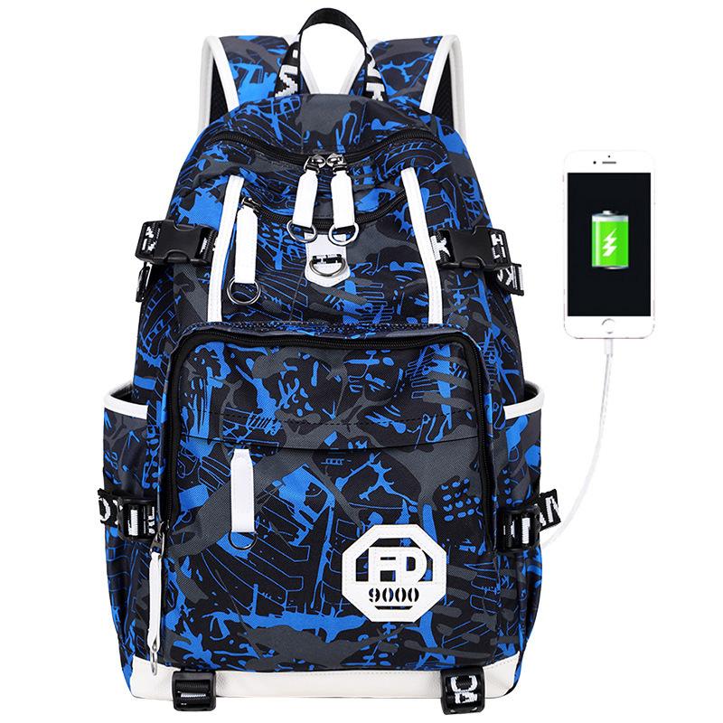 

Большая вместимость школьный дорожный рюкзак для мужчин и подростков, для мальчиков, с USB-зарядкой, водонепроницаемый, школьный рюкзак для ноутбука, новый