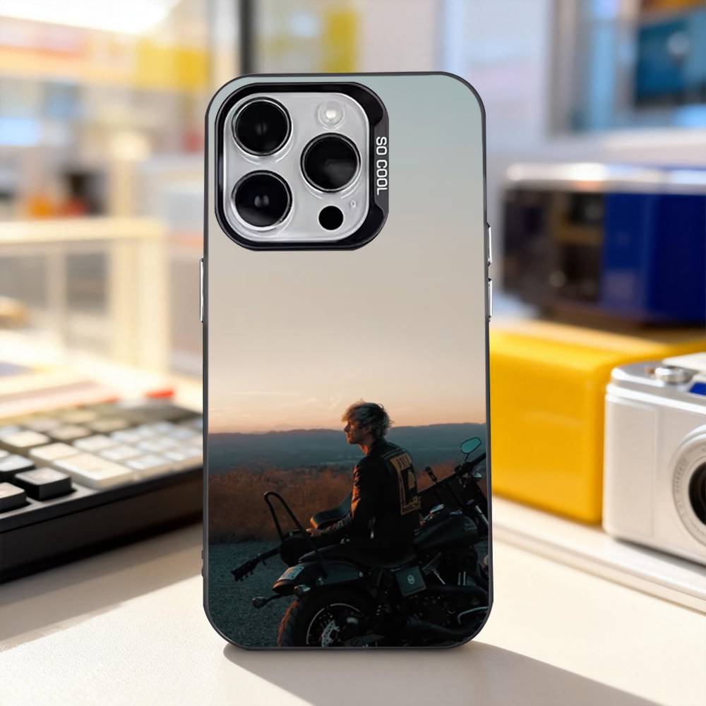 MGK L-Lost Americana Cool Phone Case For iPhone 17,16,15,14,13,12,11,Pro,XS,Max,Plus,Mini,SE4,E Black Matte Shockproof Cover