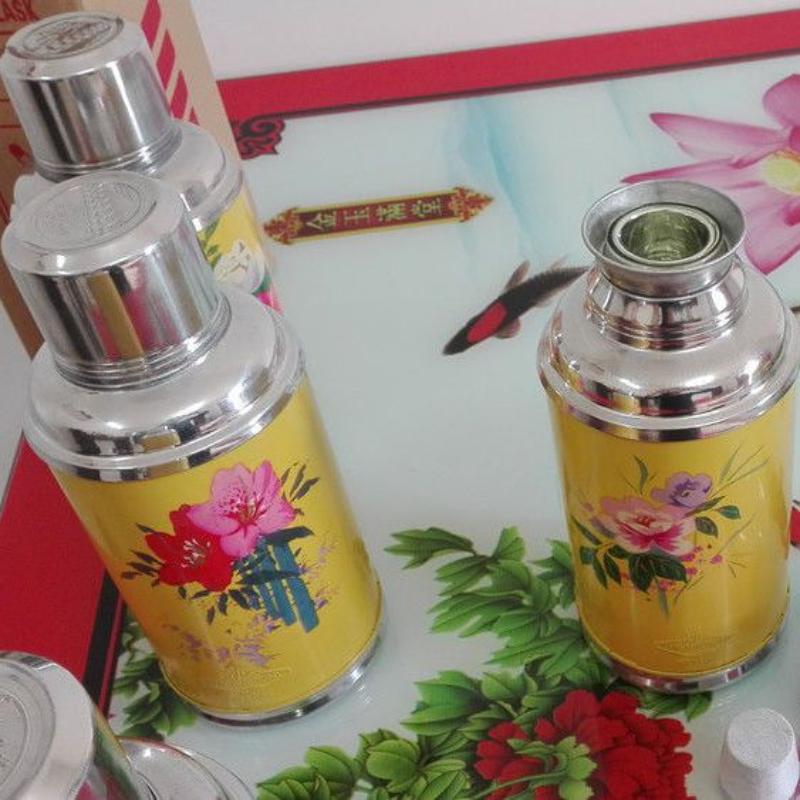 0.8L old-fashioned nostalgic thermos glass inner iron shell insulation pot wedding supplies thermos old thermos commercial