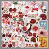 50PCS Sweet Cherry Cartoon Stickers - Fresh Graffiti Style for DIY and Journals