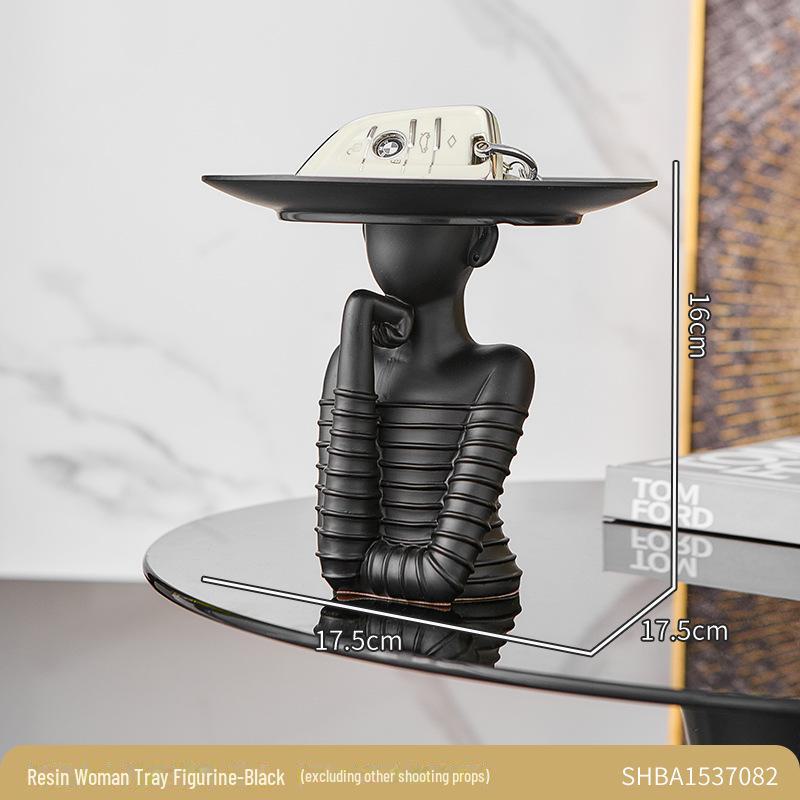 

Художественный женский поднос для декора салона, спальни или гостиной — идеально подходит для журнального столика, хранения фруктов или закусок. See option image