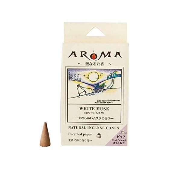Global Product Planning Aroma White Musk 16 grains (corn type incense, 1 grain burns approximately 20 minutes, soft musk scent)