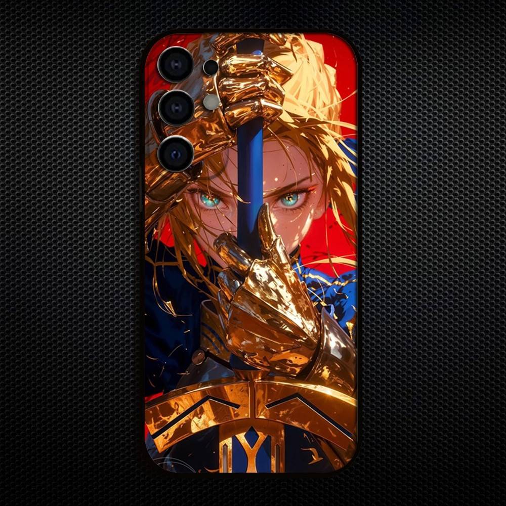 Fate Zero Stay Night Saber Phone Case For Samsung S25,S24,S23,S22,S21,S20,Plus,Fe,Lite,Others Black Cover
