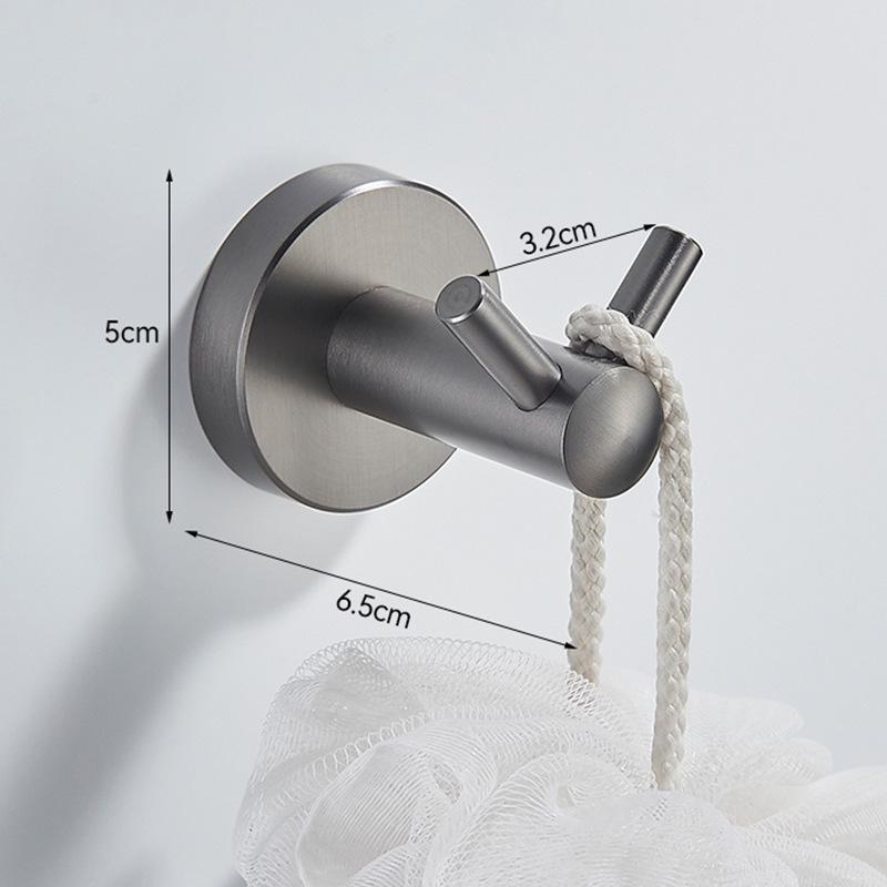 Stainless Steel Bathroom Towel Rack Set with Mirror Shelf & Nail-Free Installation