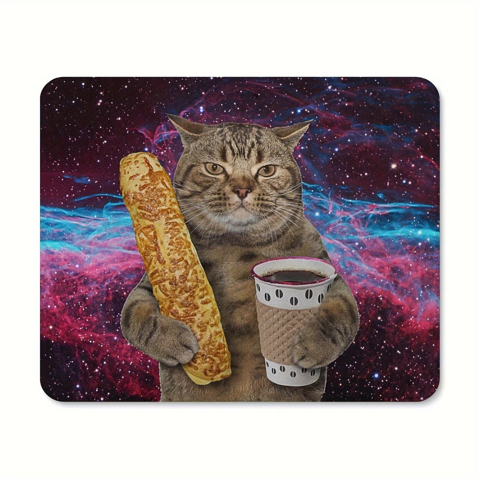 

VIKAMA Утолщенный Милый Кошачий Коврик для Мыши Размером 9,45 x 7,9 Дюймов с Нескользящей Резиновой Основой Толщиной 3 мм для Компьютеров 21X26CM