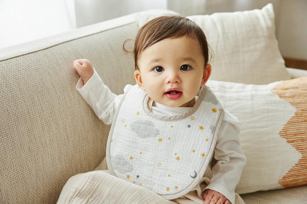 D by DADWAY Gauze Dreaming BBDB006360200 Bib, Star,