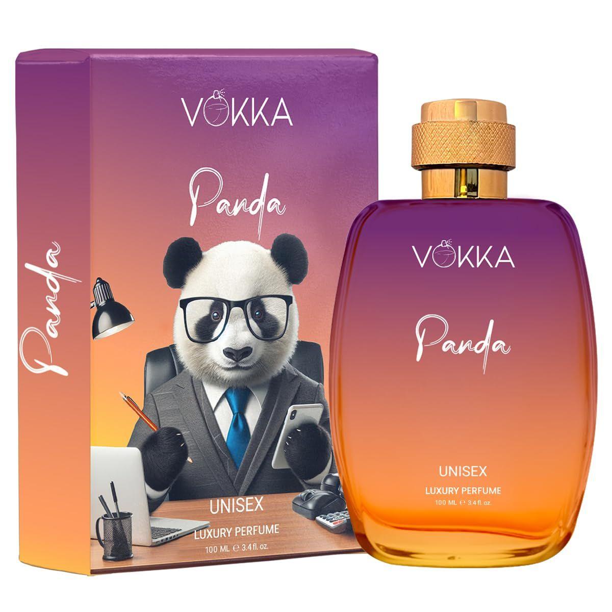 Vokka Panda 100ml Perfume Unisex Luxury Long Lasting Ambery Perfume For Men And Women Sweet Amber Scent Eau De Parfum EDP Fragrance for Gift 100ML 2440₽