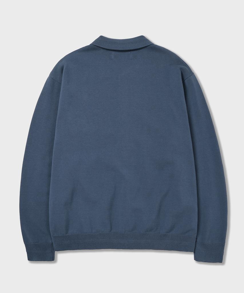 AMFEAST Essential Long Sleeve Knit Shirt Blue